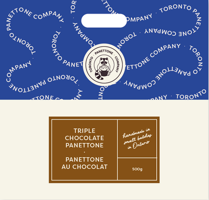 Holiday Triple Chocolate Panettone Preorders 500g DECEMBER 20th DELIVERY